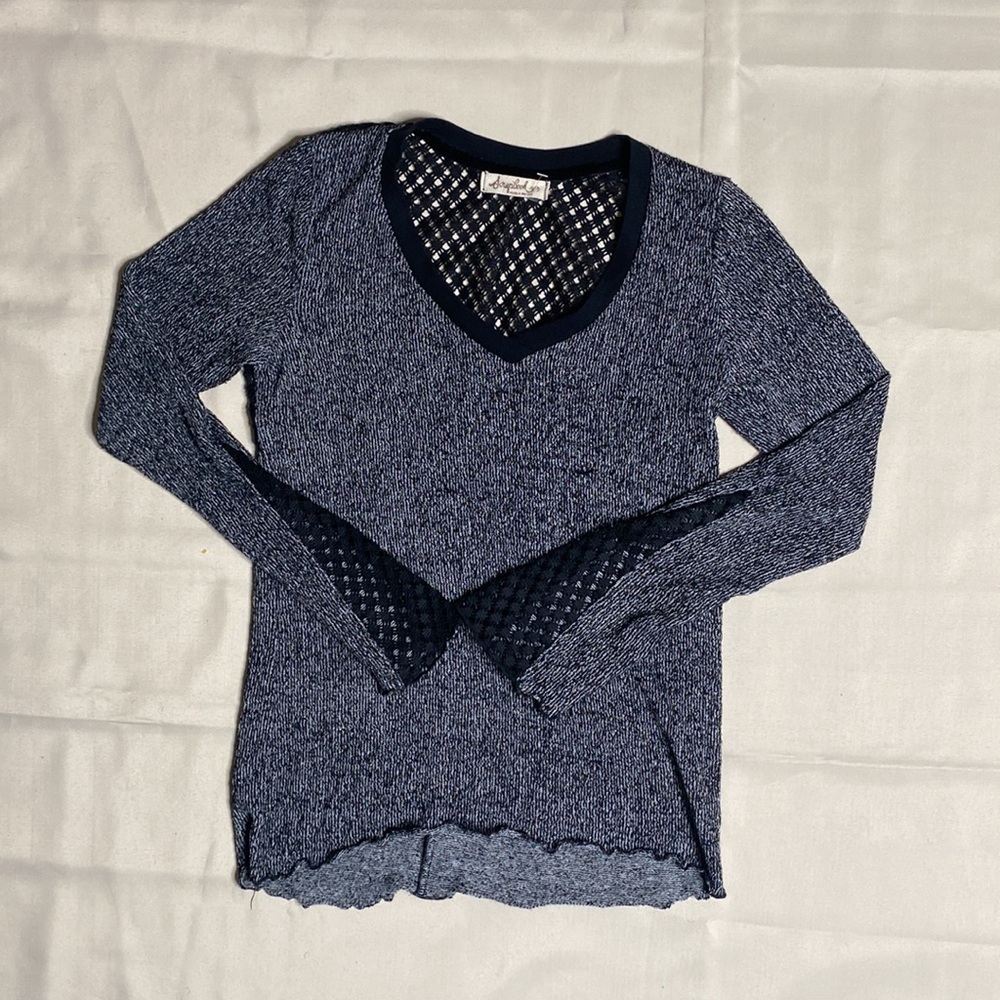 Scrapbook Black And Gray V-neck Sweater - Picture 2 of 12